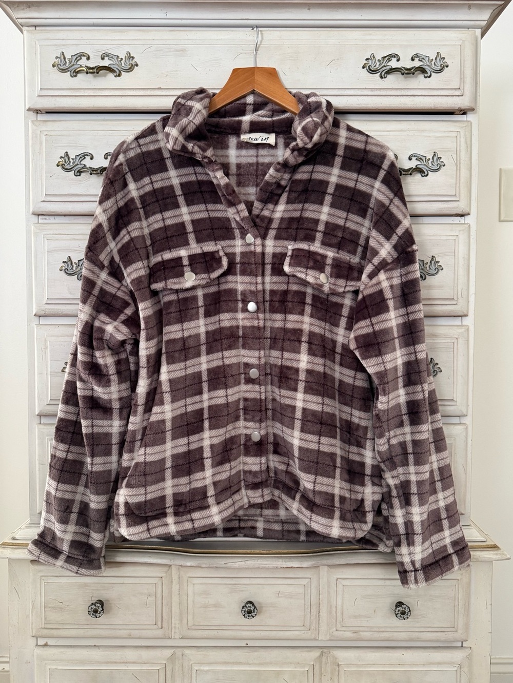 Vici Brown Plaid Shacket